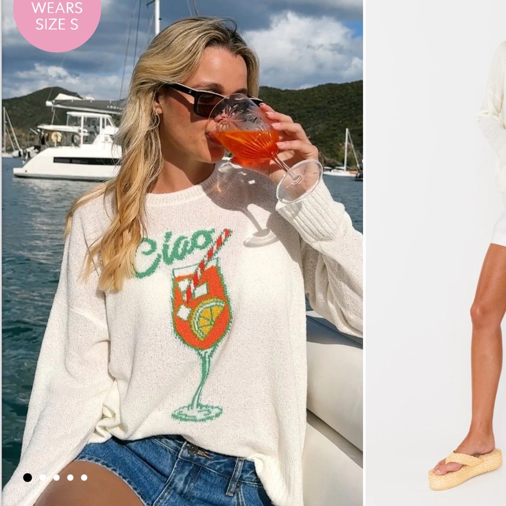 Aperol Spritz Ciao Show Me Your Mumu Woodsy Sweater